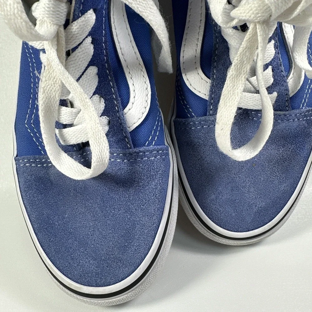 Vans Off the Wall Women's‎ Size 6.5 Blue Low Tops Old Skool Skater Shoe
